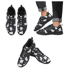 Load image into Gallery viewer, Flower Garden American Eskimo Dog Women's Breathable Sneakers-Black-US13-53