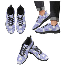 Load image into Gallery viewer, Flower Garden American Eskimo Dog Women's Breathable Sneakers-CornflowerBlue_1-US13-35