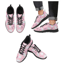 Load image into Gallery viewer, Flower Garden American Eskimo Dog Women's Breathable Sneakers-Pink-US13-7