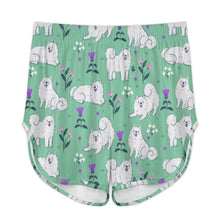 Load image into Gallery viewer, Flower Garden American Eskimo Dog Women&#39;s Cami and Shorts Pajama Set-20