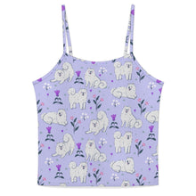 Load image into Gallery viewer, Flower Garden American Eskimo Dog Women&#39;s Cami and Shorts Pajama Set-5