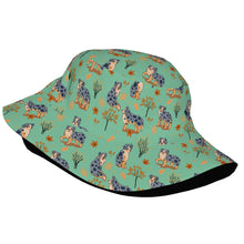 Load image into Gallery viewer, Flower Garden Australian Shepherd Bucket Hat-Hats &amp; Caps-Accessories,Australian Shepherd,Dog Dad Gifts,Dog Mom Gifts,Hats-10