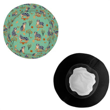 Load image into Gallery viewer, Flower Garden Australian Shepherd Bucket Hat-Hats &amp; Caps-Accessories,Australian Shepherd,Dog Dad Gifts,Dog Mom Gifts,Hats-12