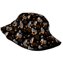 Load image into Gallery viewer, Flower Garden Australian Shepherd Bucket Hat-Hats &amp; Caps-Accessories,Australian Shepherd,Dog Dad Gifts,Dog Mom Gifts,Hats-26