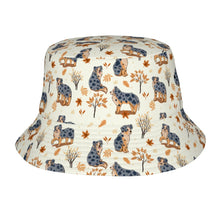Load image into Gallery viewer, Flower Garden Australian Shepherd Bucket Hat-Hats &amp; Caps-Accessories,Australian Shepherd,Dog Dad Gifts,Dog Mom Gifts,Hats-Ivory White-One Size-41