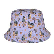 Load image into Gallery viewer, Flower Garden Australian Shepherd Bucket Hat-Hats &amp; Caps-Accessories,Australian Shepherd,Dog Dad Gifts,Dog Mom Gifts,Hats-Lavender Purple-One Size-1