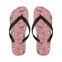 Load image into Gallery viewer, Flower Garden Australian Shepherd Unisex Slippers-13