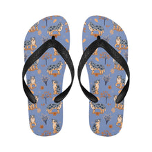 Load image into Gallery viewer, Flower Garden Australian Shepherd Unisex Slippers-17