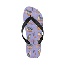 Load image into Gallery viewer, Flower Garden Australian Shepherd Unisex Slippers-19