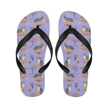 Load image into Gallery viewer, Flower Garden Australian Shepherd Unisex Slippers-22