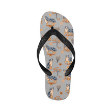 Load image into Gallery viewer, Flower Garden Australian Shepherd Unisex Slippers-23