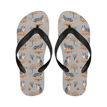 Load image into Gallery viewer, Flower Garden Australian Shepherd Unisex Slippers-26
