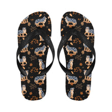 Load image into Gallery viewer, Flower Garden Australian Shepherd Unisex Slippers-27