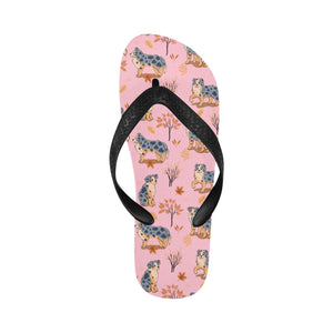 Flower Garden Australian Shepherd Unisex Slippers-2