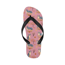 Load image into Gallery viewer, Flower Garden Australian Shepherd Unisex Slippers-7