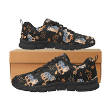 Load image into Gallery viewer, Flower Garden Australian Shepherd Women&#39;s Breathable Sneakers-49