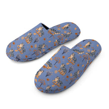 Load image into Gallery viewer, Flower Garden Australian Shepherd Women&#39;s Cotton Mop Slippers-21