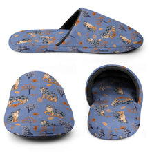 Load image into Gallery viewer, Flower Garden Australian Shepherd Women&#39;s Cotton Mop Slippers-23