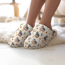 Load image into Gallery viewer, Flower Garden Australian Shepherd Women&#39;s Cotton Mop Slippers-2
