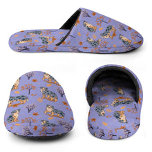 Load image into Gallery viewer, Flower Garden Australian Shepherd Women&#39;s Cotton Mop Slippers-31