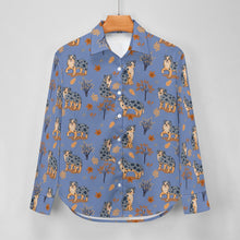 Load image into Gallery viewer, Flower Garden Australian Shepherd Women&#39;s Shirt-Apparel-Apparel,Australian Shepherd,Dog Mom Gifts,Shirt-13