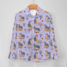 Load image into Gallery viewer, Flower Garden Australian Shepherd Women&#39;s Shirt-Apparel-Apparel,Australian Shepherd,Dog Mom Gifts,Shirt-24