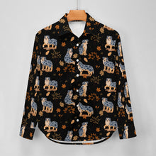 Load image into Gallery viewer, Flower Garden Australian Shepherd Women&#39;s Shirt-Apparel-Apparel,Australian Shepherd,Dog Mom Gifts,Shirt-27