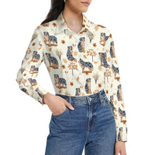 Load image into Gallery viewer, Flower Garden Australian Shepherd Women&#39;s Shirt-Apparel-Apparel,Australian Shepherd,Dog Mom Gifts,Shirt-6