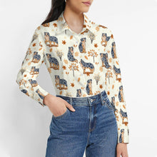 Load image into Gallery viewer, Flower Garden Australian Shepherd Women&#39;s Shirt-Apparel-Apparel,Australian Shepherd,Dog Mom Gifts,Shirt-2