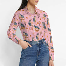 Load image into Gallery viewer, Flower Garden Australian Shepherd Women&#39;s Shirt-Apparel-Apparel,Australian Shepherd,Dog Mom Gifts,Shirt-8