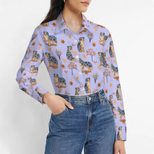 Load image into Gallery viewer, Flower Garden Australian Shepherd Women&#39;s Shirt-Apparel-Apparel,Australian Shepherd,Dog Mom Gifts,Shirt-22