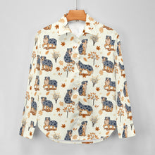 Load image into Gallery viewer, Flower Garden Australian Shepherd Women&#39;s Shirt-Apparel-Apparel,Australian Shepherd,Dog Mom Gifts,Shirt-4