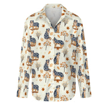 Load image into Gallery viewer, Flower Garden Australian Shepherd Women&#39;s Shirt-Apparel-Apparel,Australian Shepherd,Dog Mom Gifts,Shirt-1