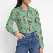 Load image into Gallery viewer, Flower Garden Australian Shepherd Women&#39;s Shirt-Apparel-Apparel,Australian Shepherd,Dog Mom Gifts,Shirt-17