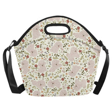 Load image into Gallery viewer, Flower Garden Bichon Frise Neoprene Lunch Bag-4