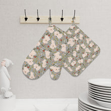 Load image into Gallery viewer, Flower Garden Bichon Frise Oven Gloves-Kitchen Decor-14