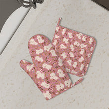 Load image into Gallery viewer, Flower Garden Bichon Frise Oven Gloves-Kitchen Decor-7