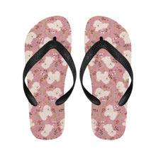 Load image into Gallery viewer, Flower Garden Bichon Frise Unisex Slippers-11