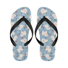 Load image into Gallery viewer, Flower Garden Bichon Frise Unisex Slippers-12