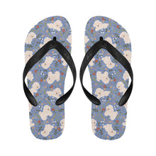Load image into Gallery viewer, Flower Garden Bichon Frise Unisex Slippers-14