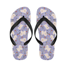 Load image into Gallery viewer, Flower Garden Bichon Frise Unisex Slippers-19