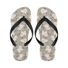 Load image into Gallery viewer, Flower Garden Bichon Frise Unisex Slippers-27