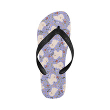 Load image into Gallery viewer, Flower Garden Bichon Frise Unisex Slippers-CornflowerBlue_1-S-18