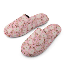Load image into Gallery viewer, Flower Garden Bichon Frise Women's Cotton Mop Slippers-15