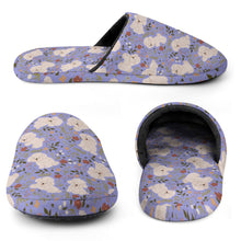 Load image into Gallery viewer, Flower Garden Bichon Frise Women's Cotton Mop Slippers-38