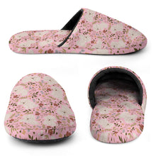 Load image into Gallery viewer, Flower Garden Bichon Frise Women's Cotton Mop Slippers-9