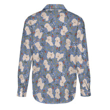 Load image into Gallery viewer, Flower Garden Bichon Frise Women's Shirt-Apparel-Apparel,Bichon Frise,Dog Mom Gifts,Shirt-9