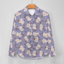 Load image into Gallery viewer, Flower Garden Bichon Frise Women's Shirt-Apparel-Apparel,Bichon Frise,Dog Mom Gifts,Shirt-19