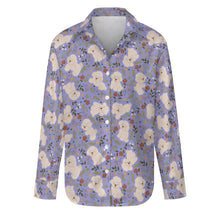 Load image into Gallery viewer, Flower Garden Bichon Frise Women's Shirt-Apparel-Apparel,Bichon Frise,Dog Mom Gifts,Shirt-14