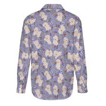 Load image into Gallery viewer, Flower Garden Bichon Frise Women's Shirt-Apparel-Apparel,Bichon Frise,Dog Mom Gifts,Shirt-15